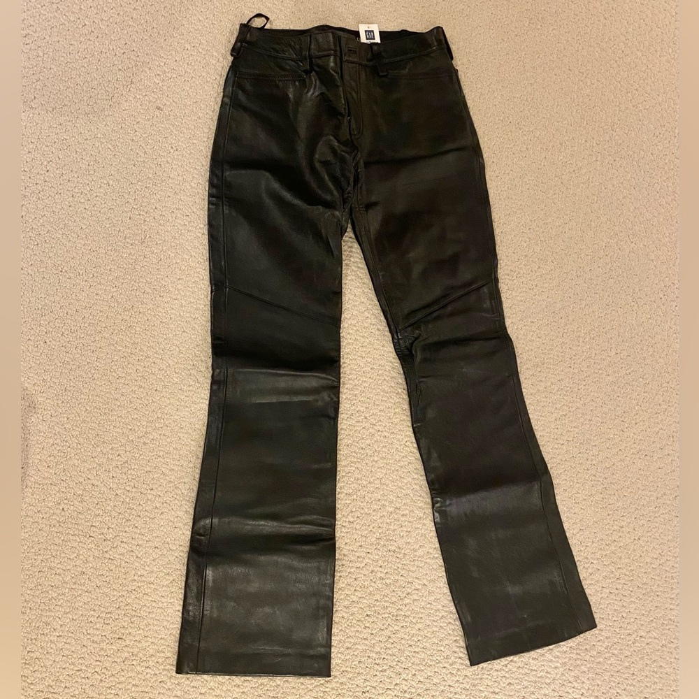 Gap Leather Bootcut Pants